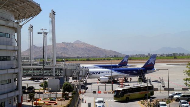 Aeropuerto de Santiago en 2012.