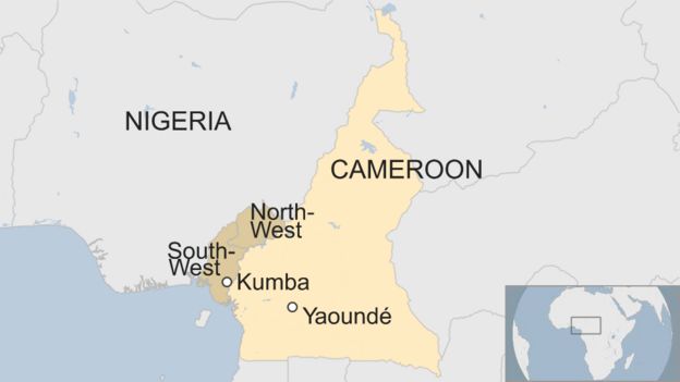 Map of Cameroon