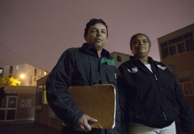 Iris Mendoza y su marido, Pedro Carreño.