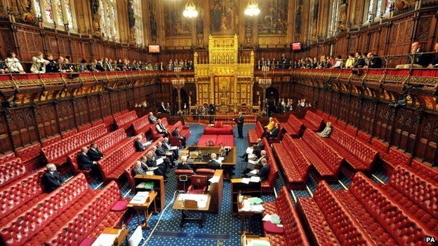 The chamber of the House of Lords
