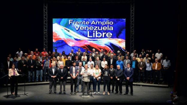 El Frente Amplio Venezuela Libre comprende la MUD y otros sectores de la sociedad civil y chavistas descontentos. Foto: Getty Images