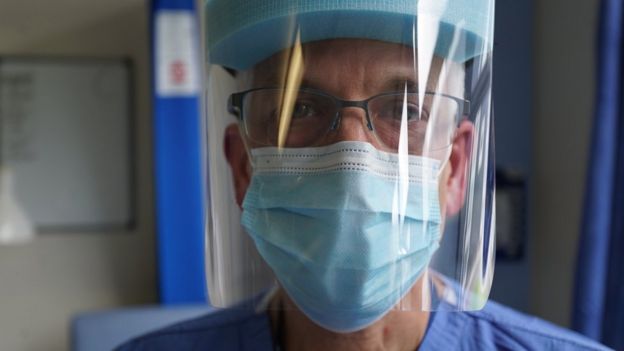 Infectious diseases doc at Monklands in May 2020