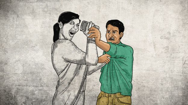 செல்போனை பறித்தல் - சித்தரிப்பு படம்