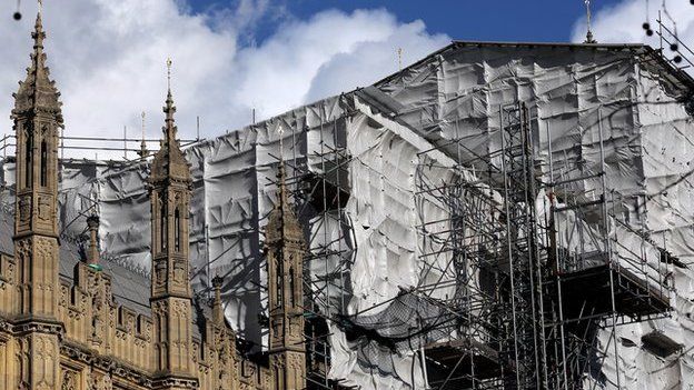 Work at the Houses of Parliament, March 2015