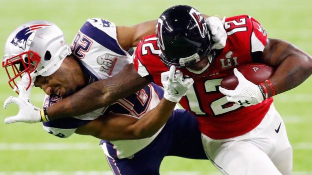 Jugadores en el Super Bowl