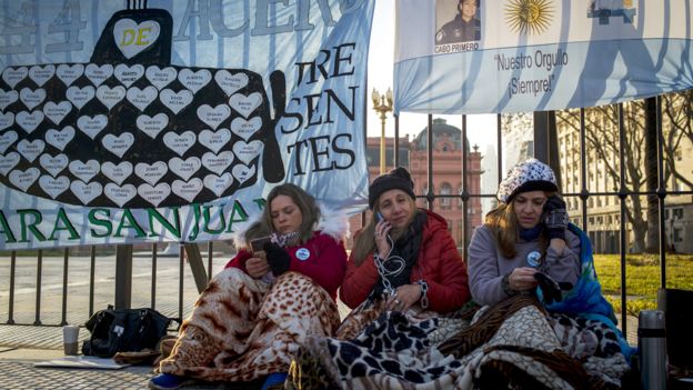 Protesta en Argentina