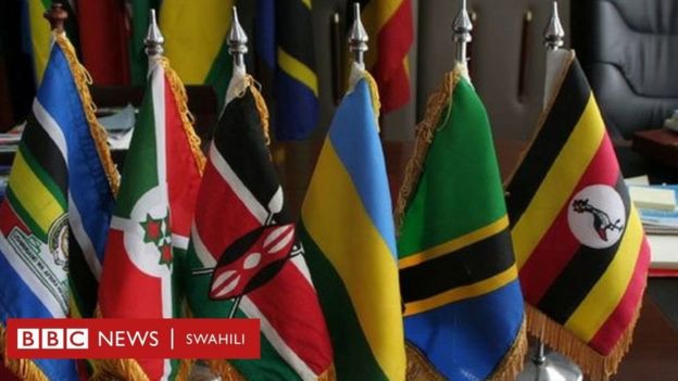 Bendera za nchi wanachama wa Jumuia ya Afrika Mashariki