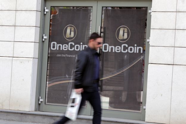 Les bureaux de OneCoin à Sofia, Bulgarie