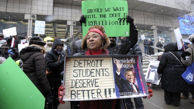 School protest ahead of Obama visit