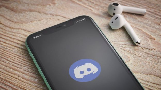 Logo de Discord en un iPhone