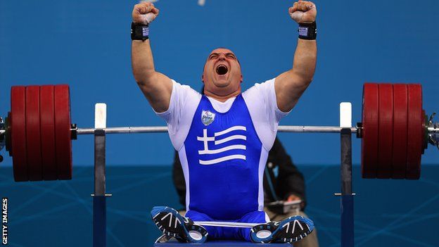 Greek powerlifter Pavlos Mamalos