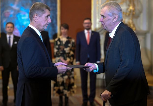 Zeman y Andrej Babis