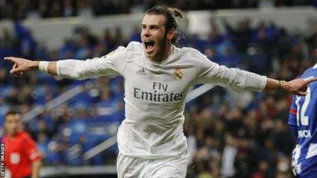 Gareth Bale aliifungia Real mabao matatu, pamoja na mkwaju wa penati katika fainali nne za Championi Ligi waliposhinda mashindano hayo mwaka 2014, 2016, 2017