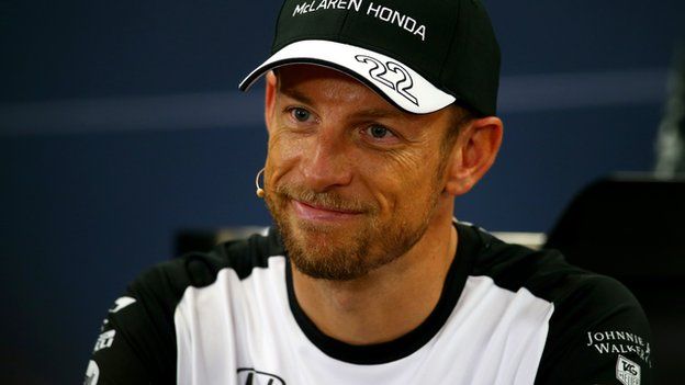Jenson Button at press conference
