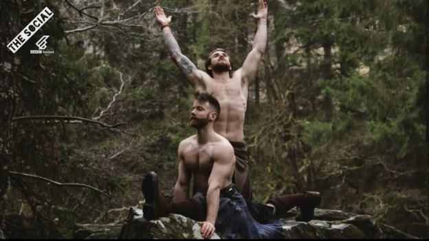 Finlay Wilson, left, and Tristan Cameron-Harper at The Hermitage near Dunkeld