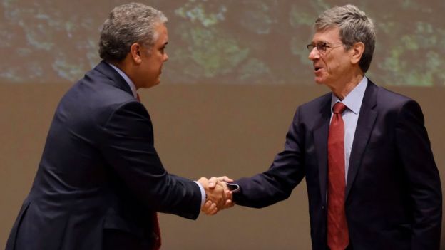 Jeffrey Sachs e Iván Duque