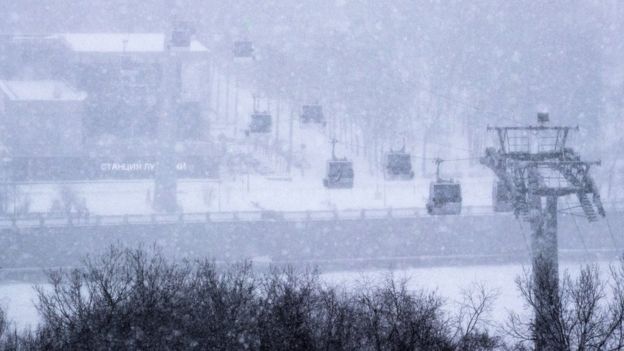 снег в Москве