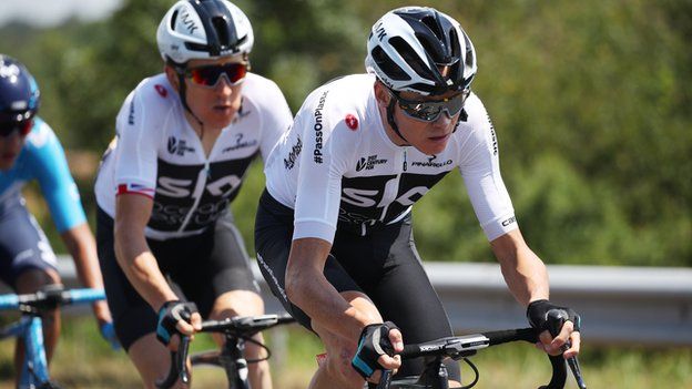 Chris Froome and Geraint Thomas are part of a nine-strong Team Sky squad at the 2018 Tour de France