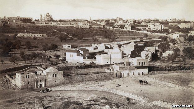 Jerusalem skyline in 1870