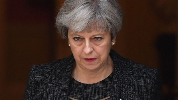 La primera ministra Theresa May