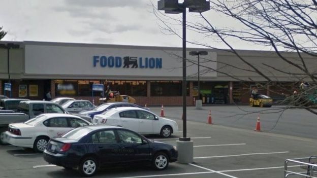 Google street view of the Food Lion store the suspect is accused of stealing from