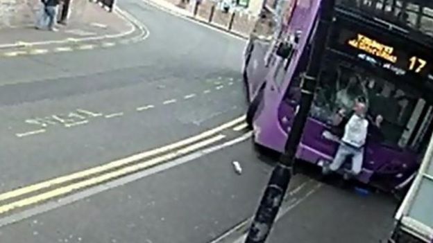 Man hit by bus in UK