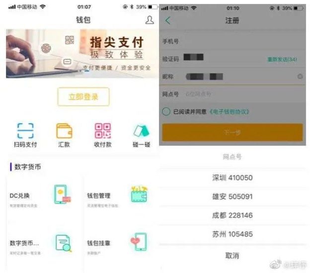 中國互聯網上廣為流傳的內部App測試截圖。