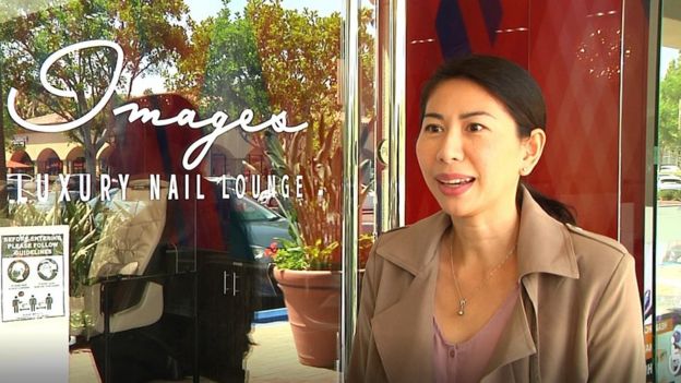 Cô Tracy Phạm, quản lý hệ thống Images Luxury Nail Lounge