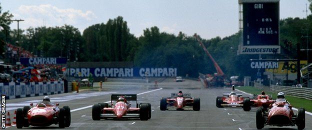 Ferraris at Monza in 1998