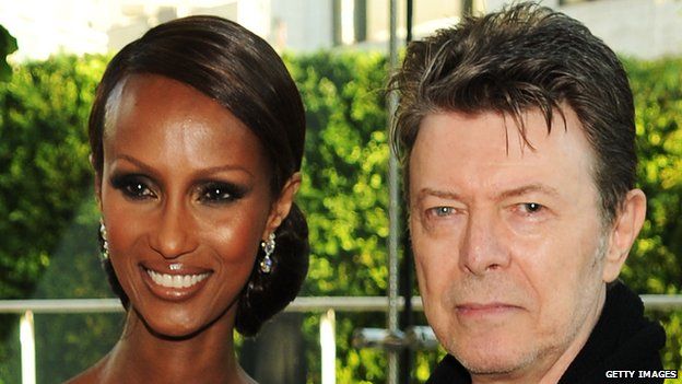 David Bowie and his wife Iman
