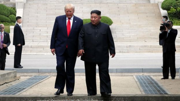 Donald Trump y Kim Jong-un.