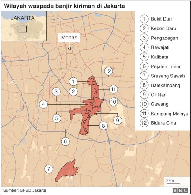 Peta banjir jakarta