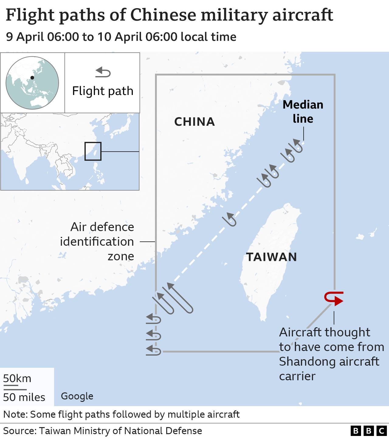 China-Taiwan: Aircraft Carrier 'seals Off' Island On Third Day Of ...