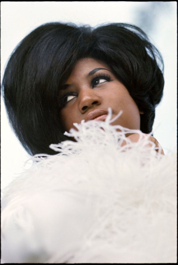 Aretha Franklin modelling for Mademoiselle