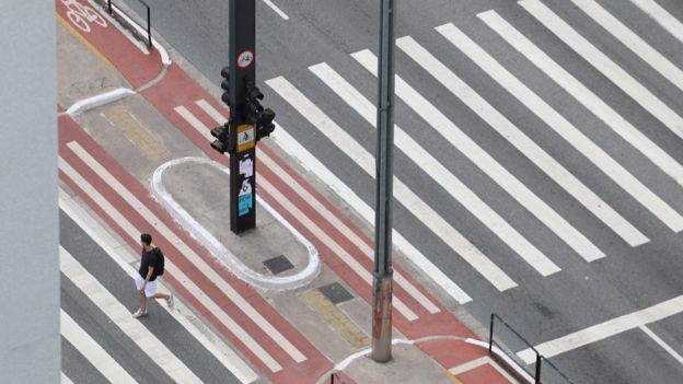 Av Paulista durante quarentena