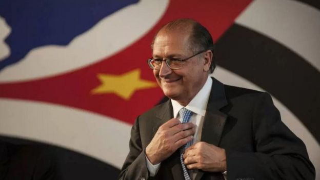 Geraldo Alckmin e a bandeira de São Paulo