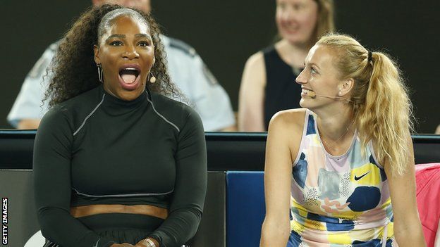 Serena Williams and Petra Kvitova