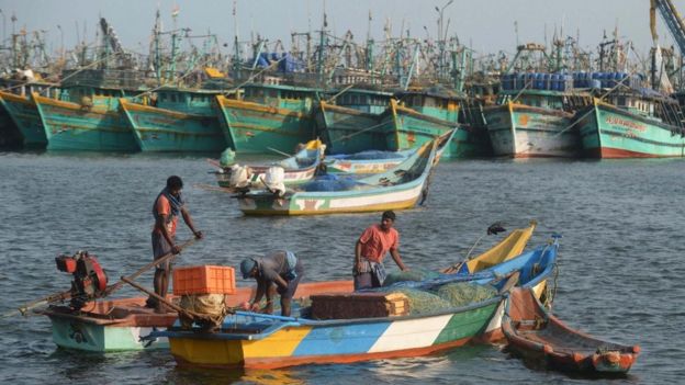 يمثل الصيد مصدر الزرق الرئيسي للصيادين في القرى والبلدات الساحلية بولاية تاميل نادو جنوبي الهند