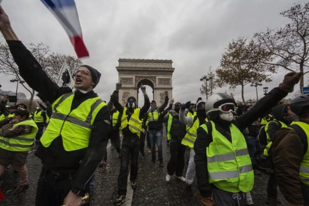 Protesta en París