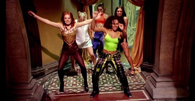 Still from Wannabe by the Spice Girls