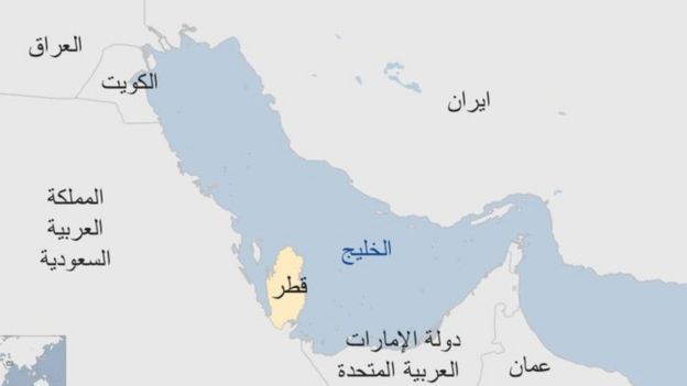 خريطة منطقة الخليج