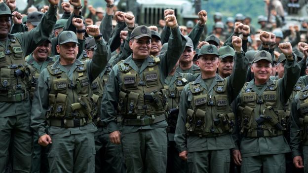 Altos comandantes do Exército venezuelano