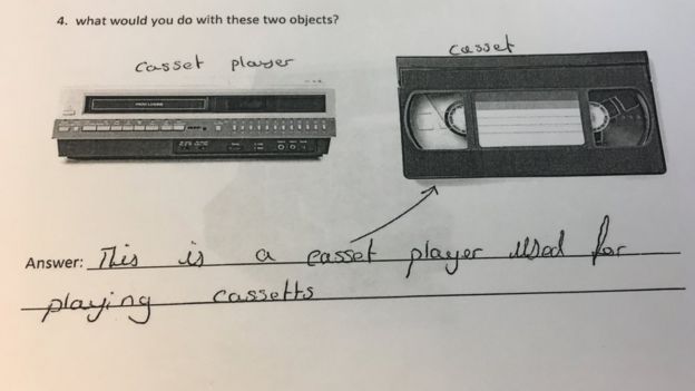 VCR and cassette in BBC questionnaire