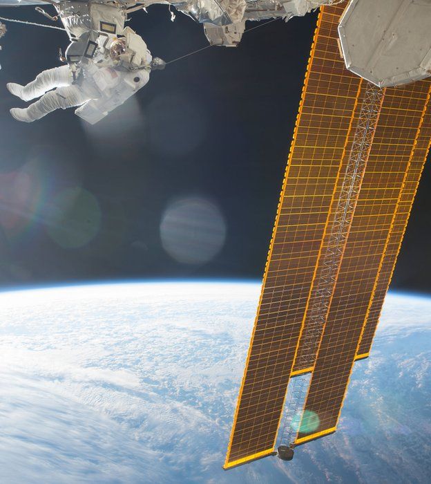 space walk on ISS