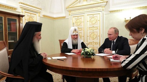 kremlin.ru / Патріарх Єрусалимський нещодавно відвідав Москву, 20 листопада 2019 року 