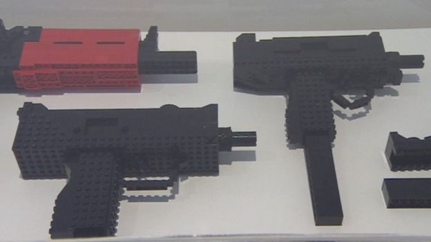Lego gun by artist David Turner