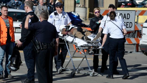 Denver Shooting One Dead After Motorcycle Gang Clashes Bbc News