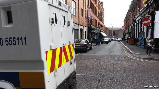 The man's body was found in the Union Street area of Belfast