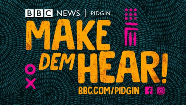 BBC Pidgin video endboard