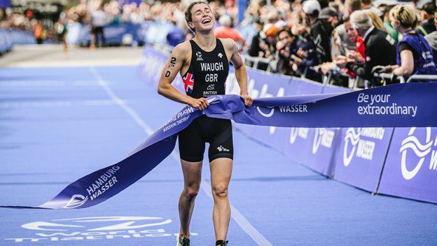 A photo of triathlete Kate Waugh